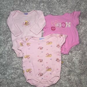 SOLD- Vintage Early 00’s Winnie the Pooh Baby Onesies